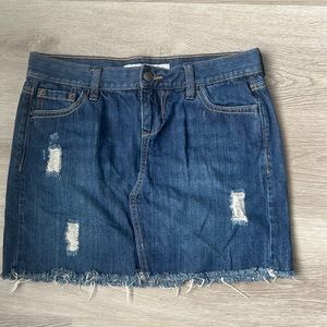 Distressed Denim Skirt Size 4